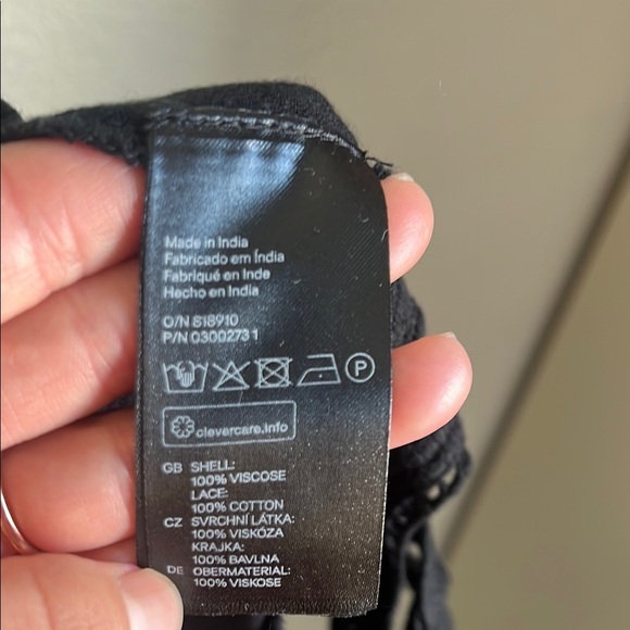 H&M Black Strappy Boho Top - Picture 5 of 5